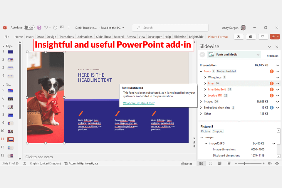 slidewise powerpoint add-in