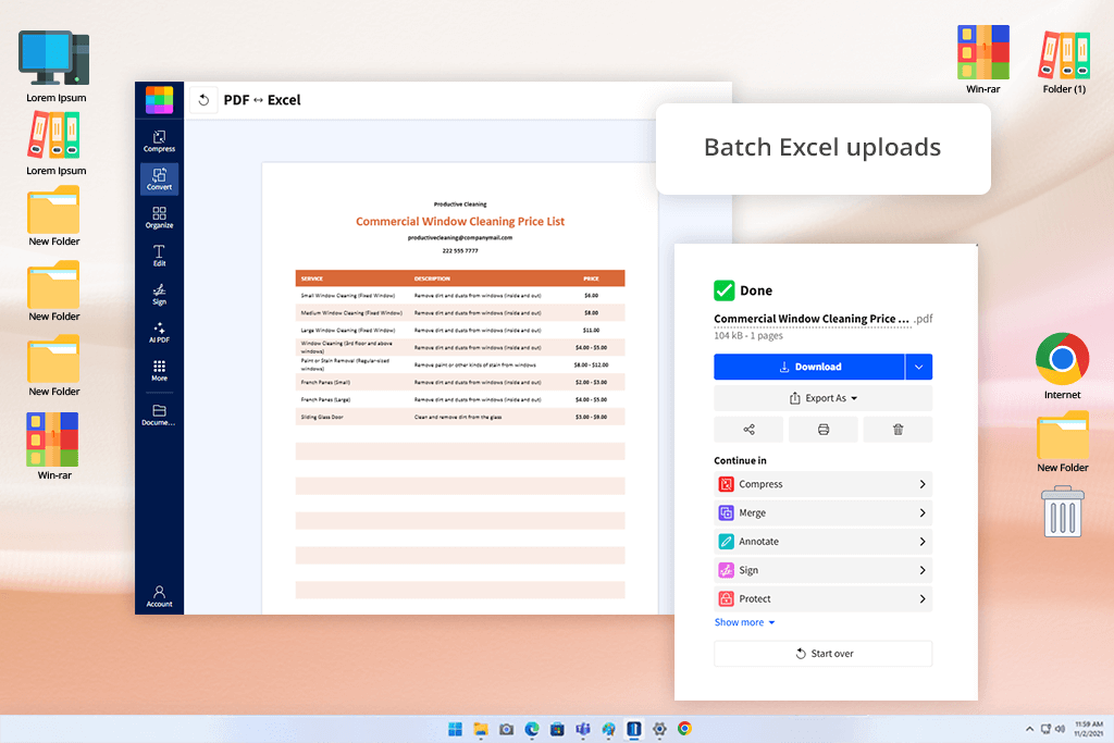 smallpdf excel to pdf converter