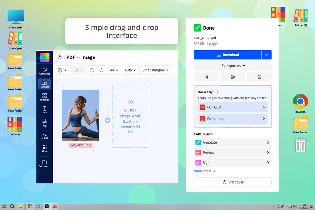 smallpdf software interface