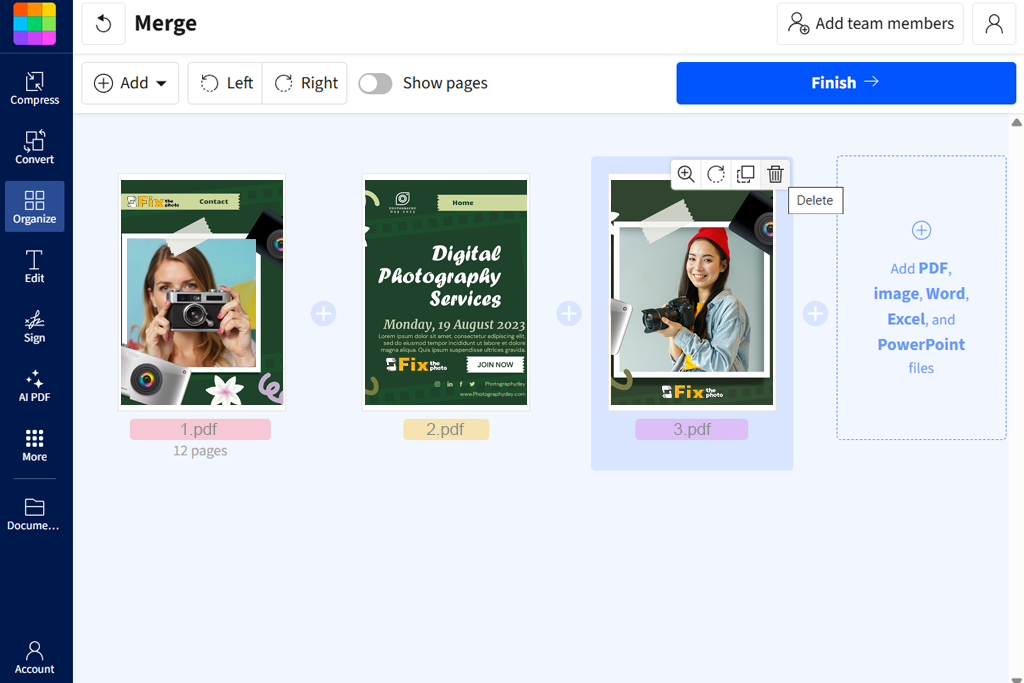 smallpdf to delete pages from pdf