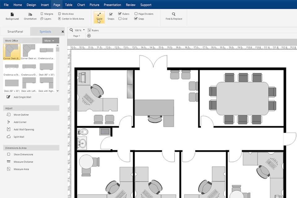 smartdraw garage design software interface