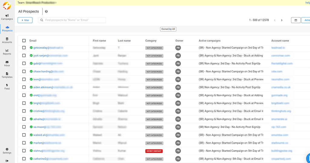 smartreach platform prospect management