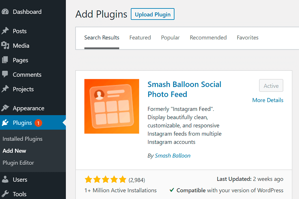 smash balloon wordpress social media plugin interface
