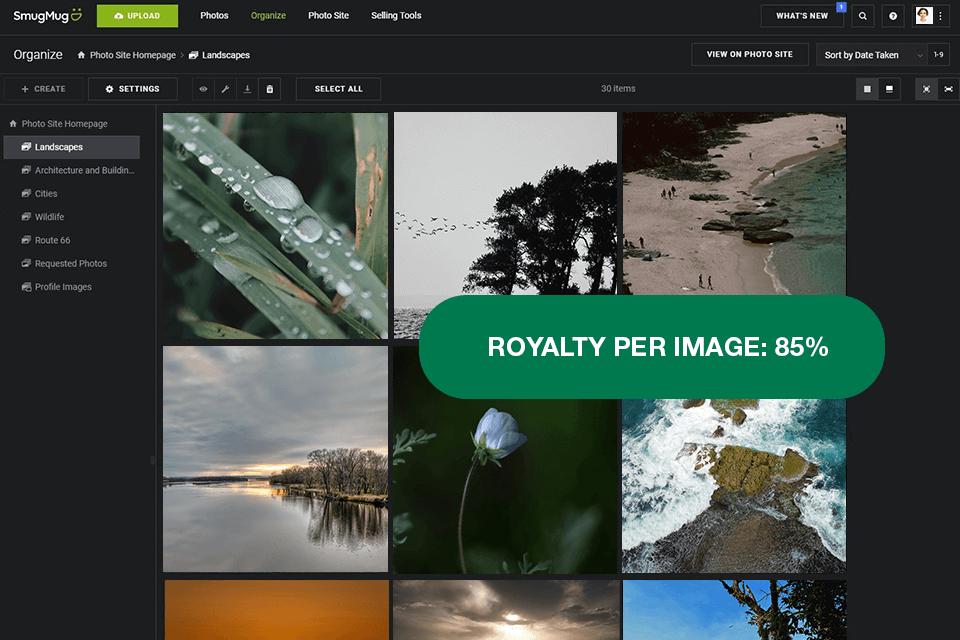 smugmug place to sell photos online