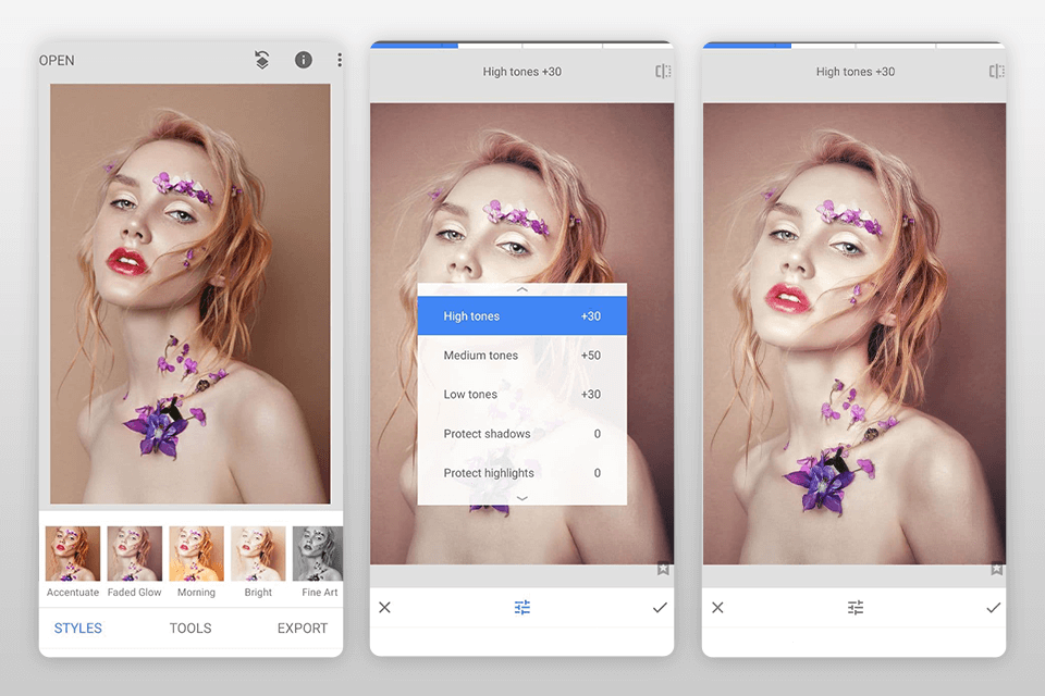 snapseed for iphone product photos