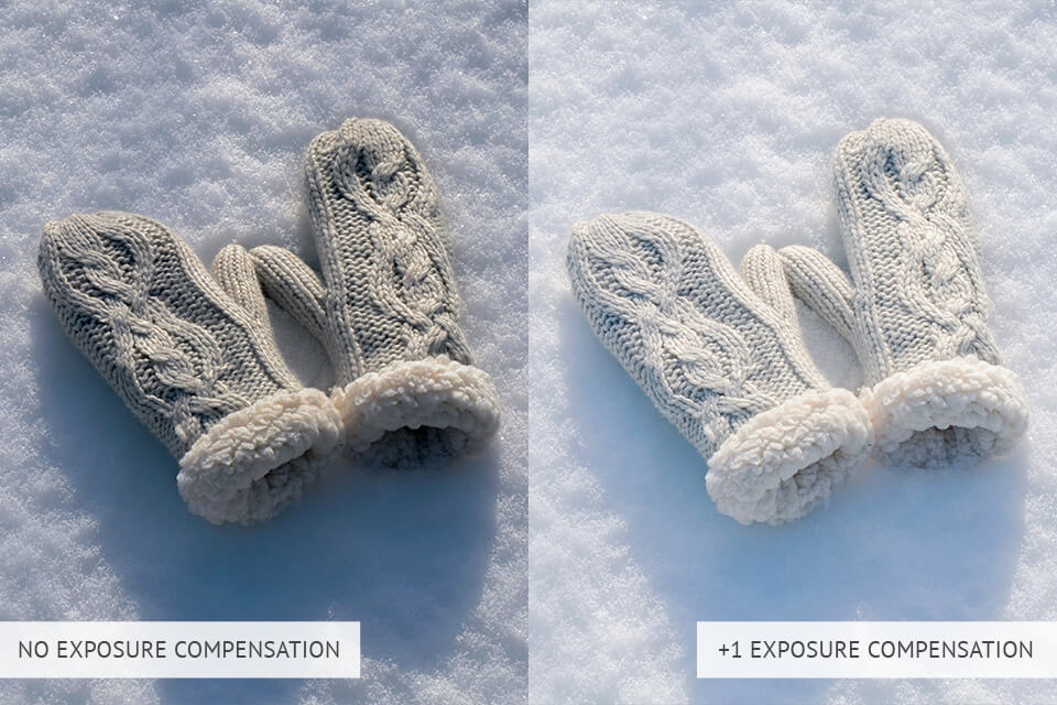 snow photography overexposure