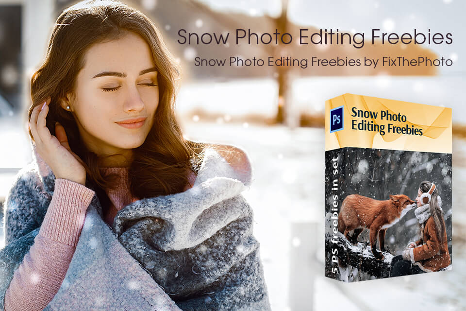 snow photo editing freebies collection