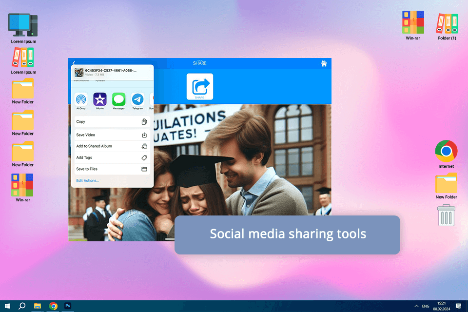 social graduation slideshow maker