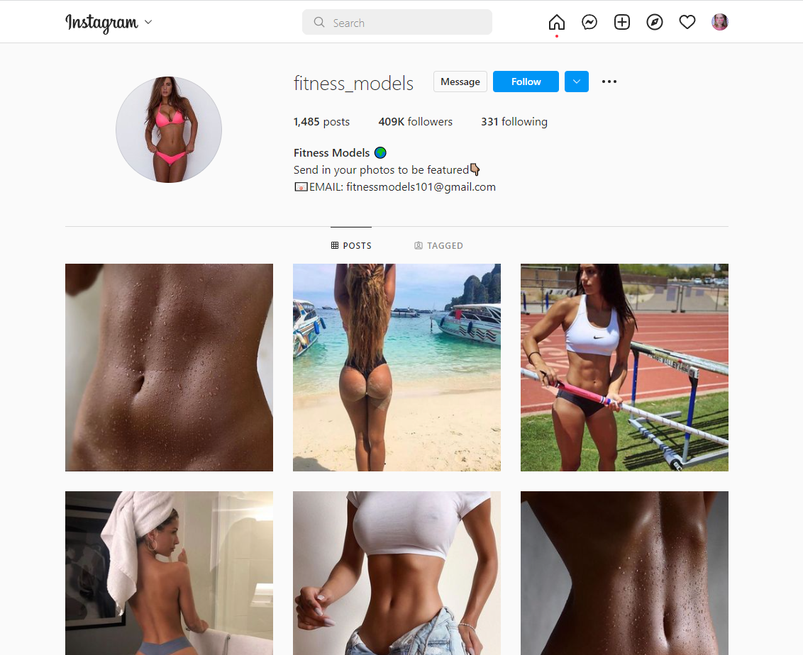 use your social media presence to become a fitness model