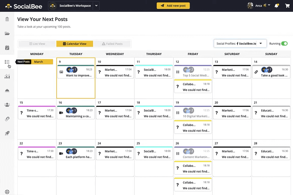 social media for real estate socialbee planning posts