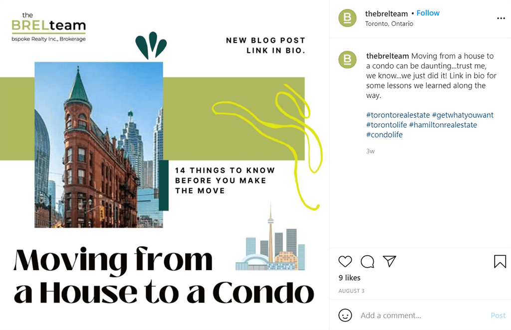 social media for real estate visuals