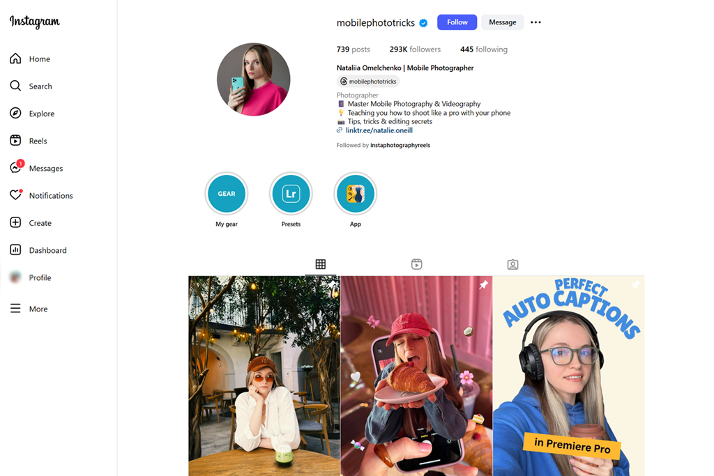 social media photography creative content