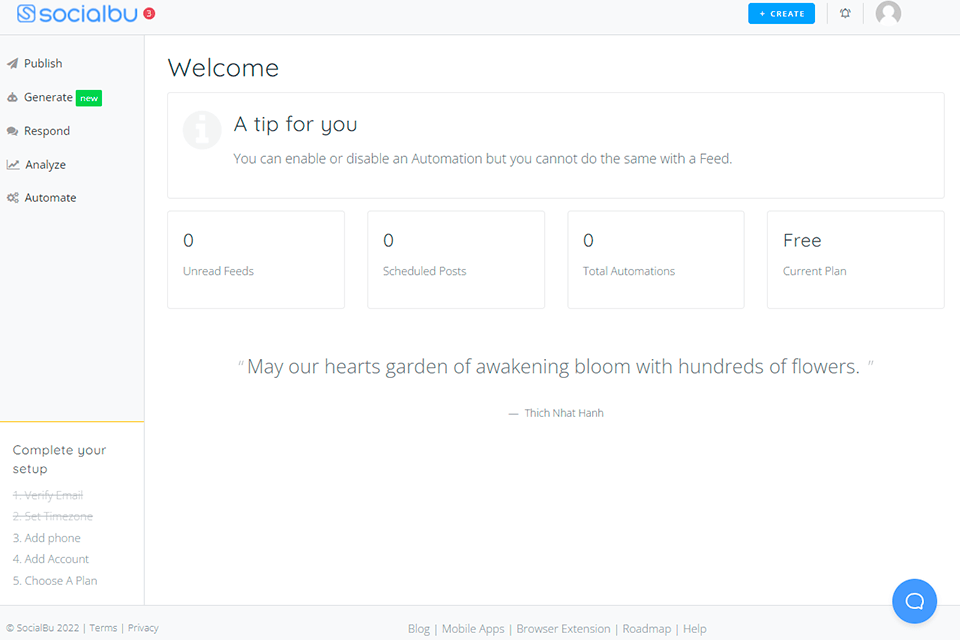 socialbu tool control panel