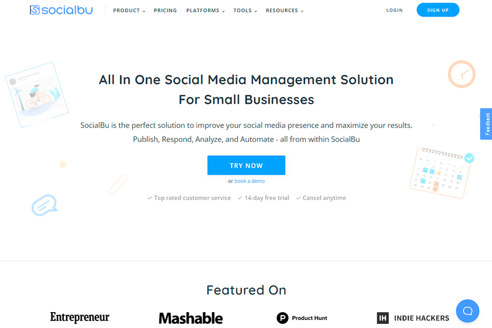 socialbu tool website