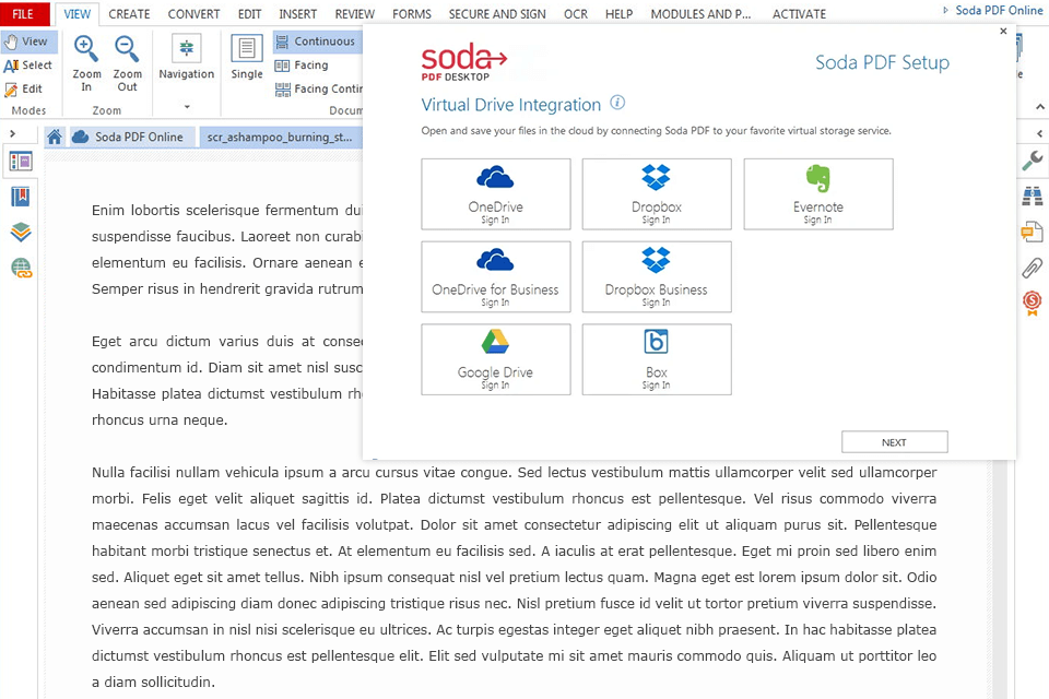 soda pdf واجهة بديلة لقوات kofax power