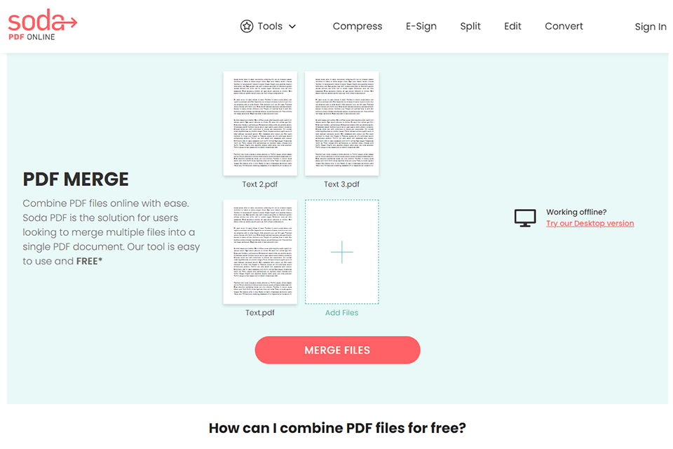 soda pdf lectores de pdf para windows interface