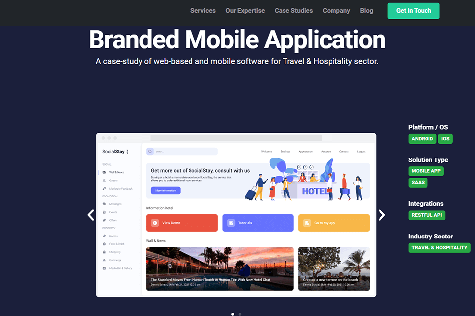 software planet service for web development applications