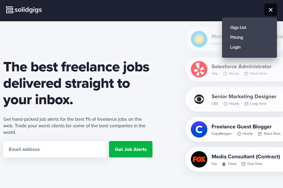 solidgigs freelance services for businesses