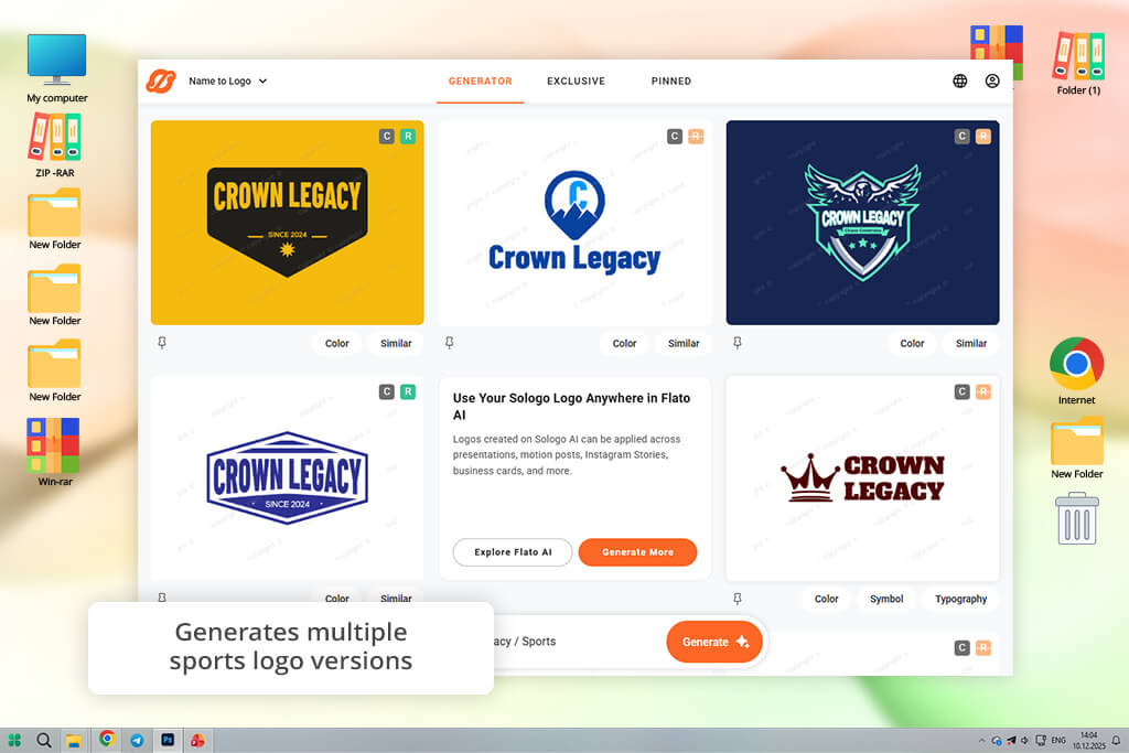 sologoai sports logo maker