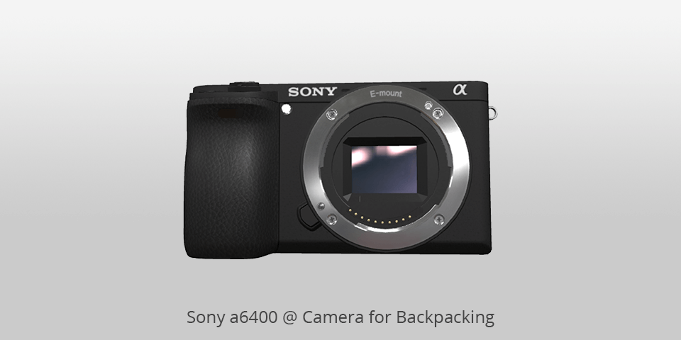 sony eine 6400 kamera für rucksacktouren
