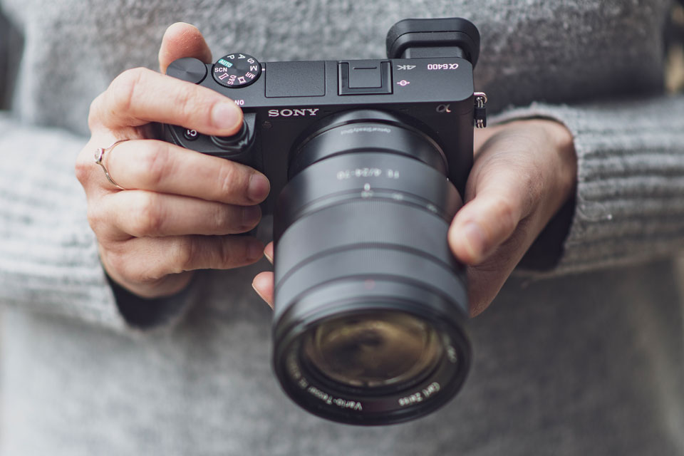 sony a6400 mirrorless video camera