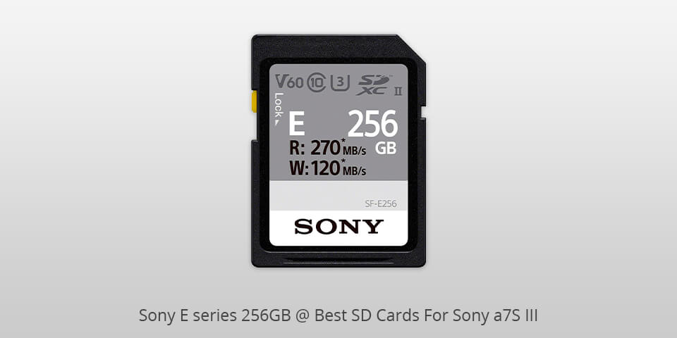 sony e series 256gb sd card for sony a7siii