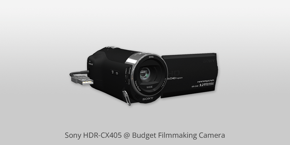 sony hdr cx405 budget filmmaking camera