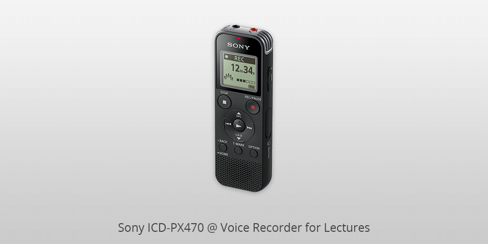 sony icd px470 voice recorder for lectures