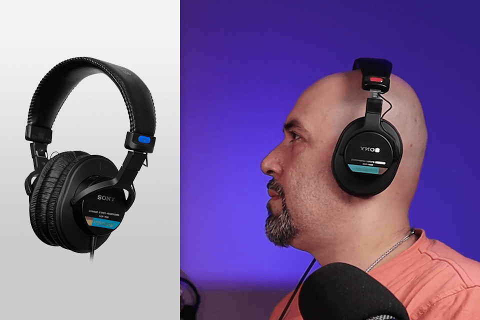 sony mdr-7506 closed back headphones