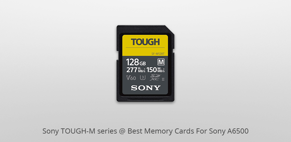 sony tough-m series memory card for sony a6500