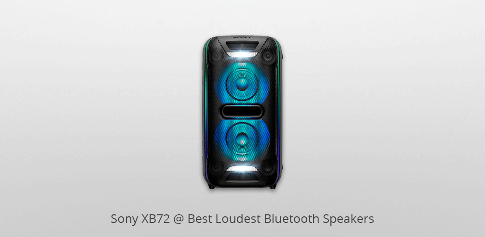 sony xb72 loudest bluetooth speakers