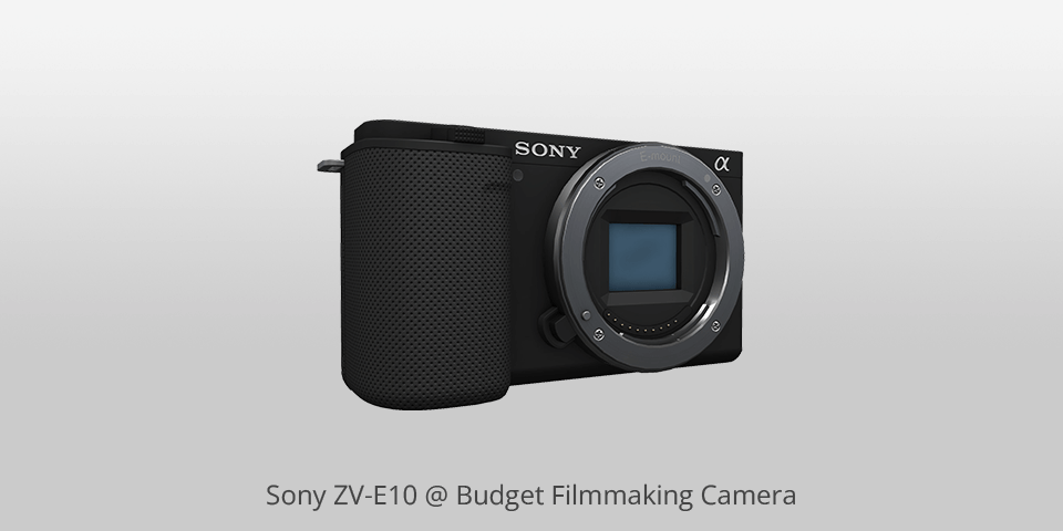 sony zv e10 budget filmmaking camera
