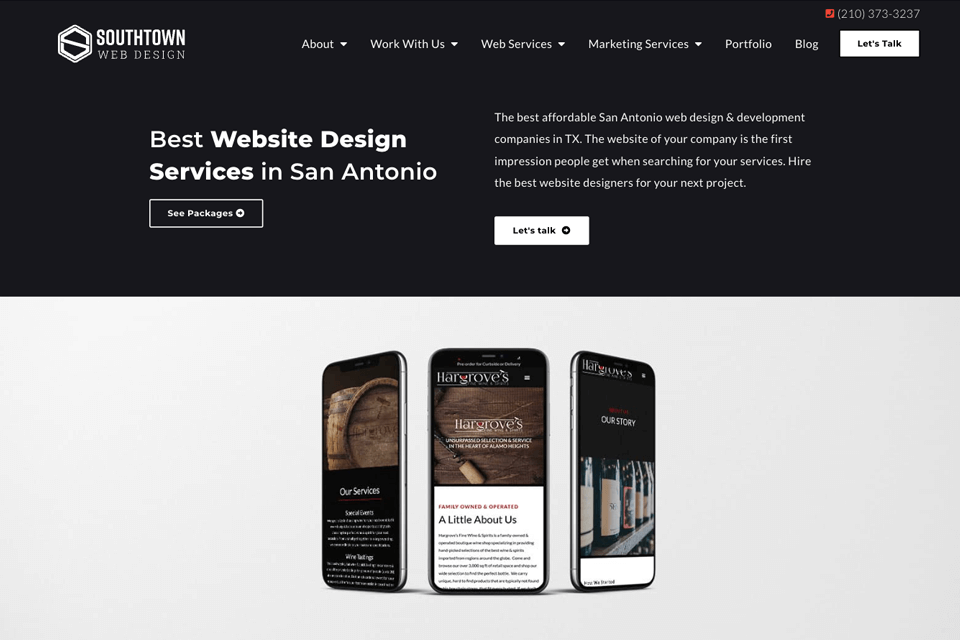 southtown web design company website