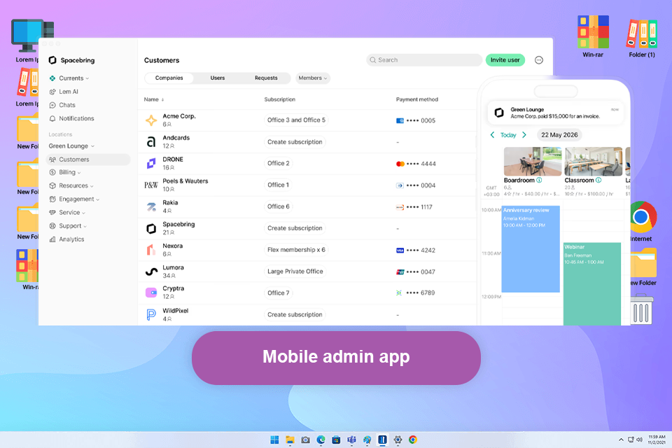 spacebring coworking software