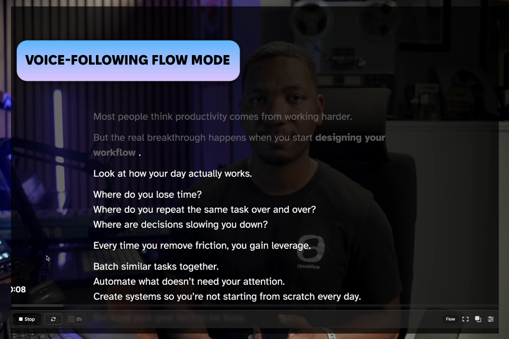 speakflow free online video teleprompter