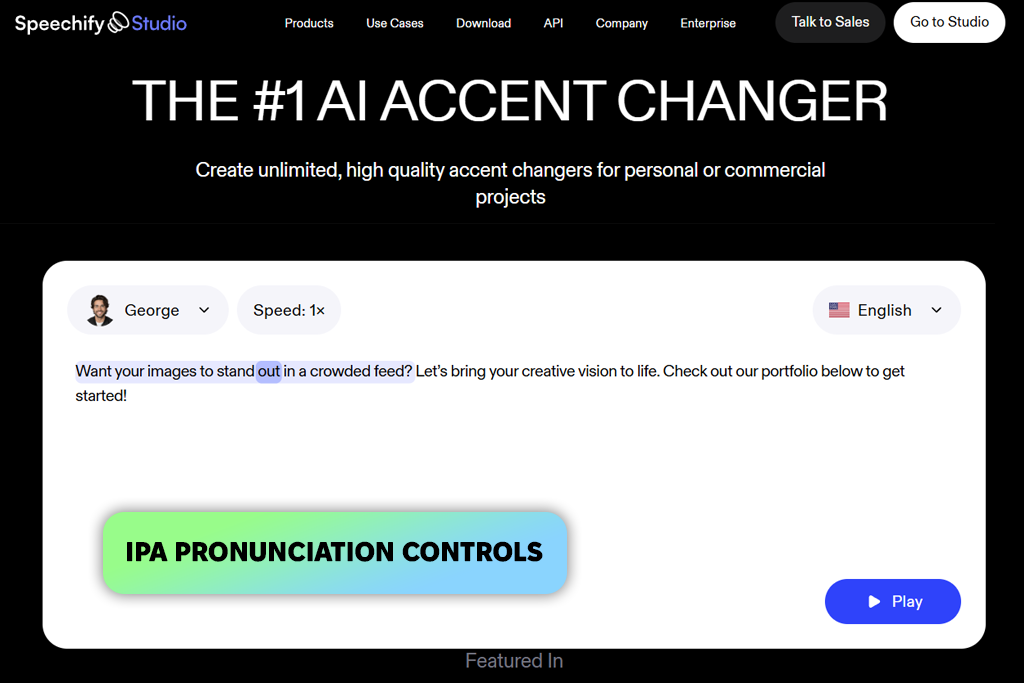 speechify ai accent generator