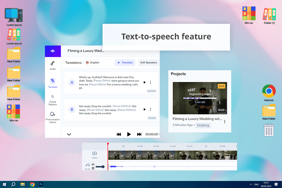 speechify video editor veed alternative interface