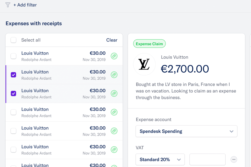 spendesk employee expense reimbursements