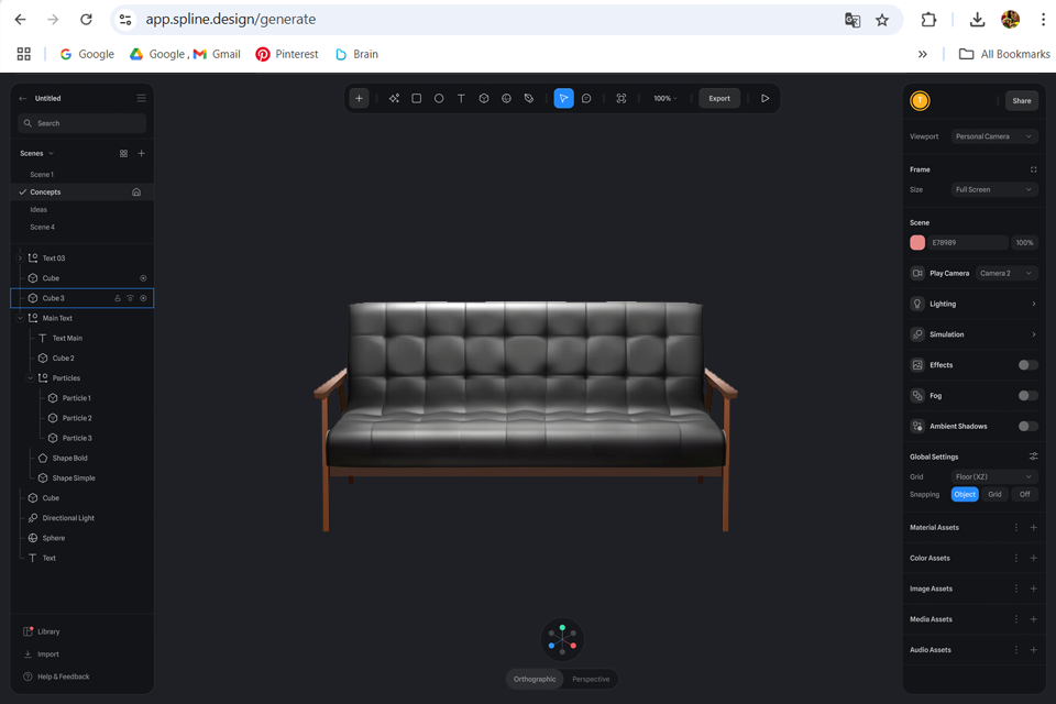 spline ai 3d model generator