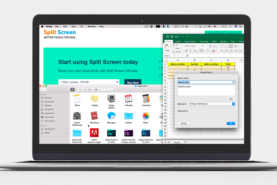split screen drag and drop