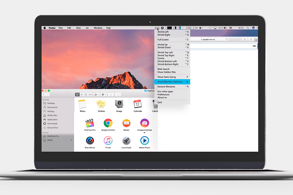 split screen dual monitor