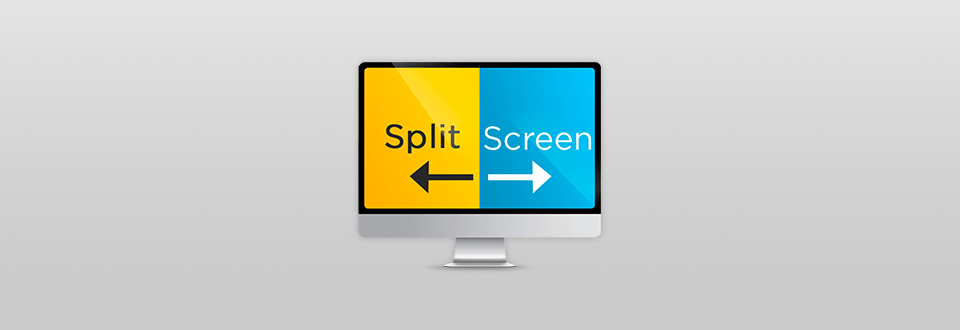 split screen logo
