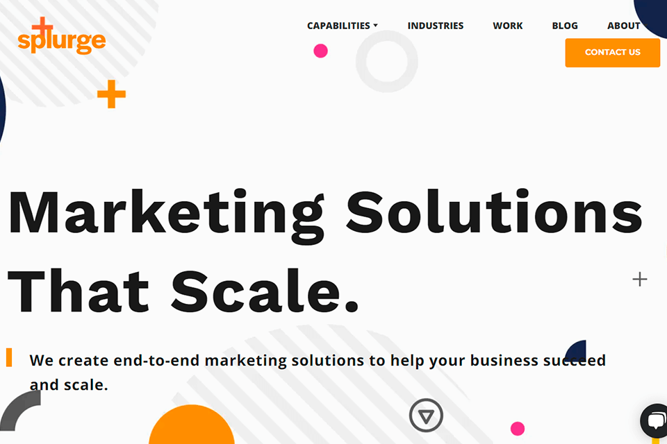 splurge media agency interface