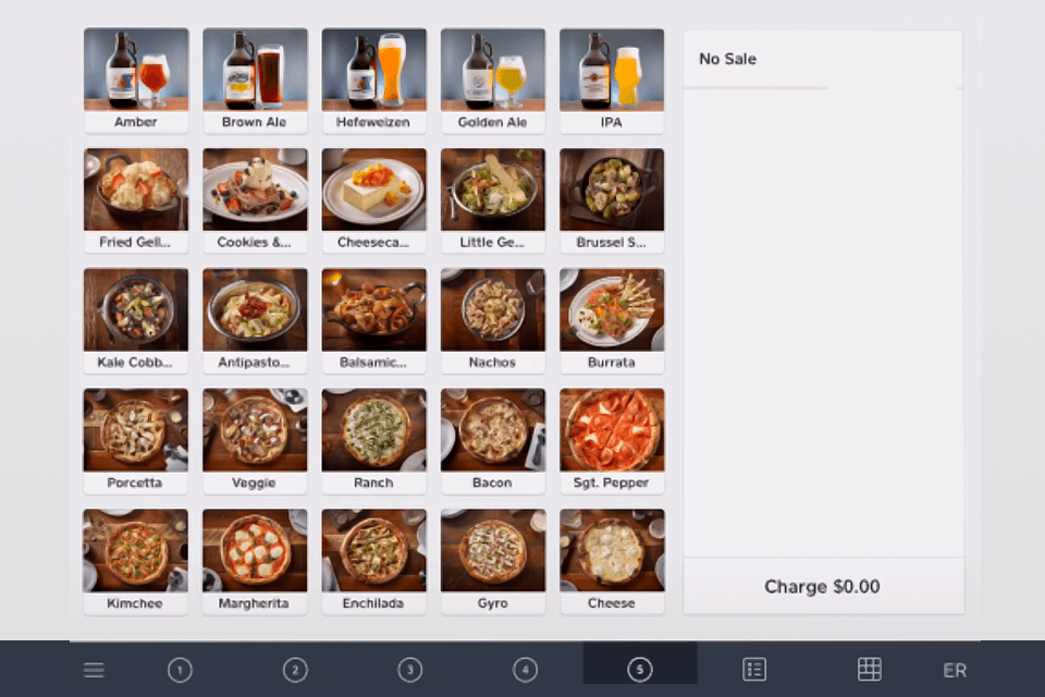 square cash register software interface