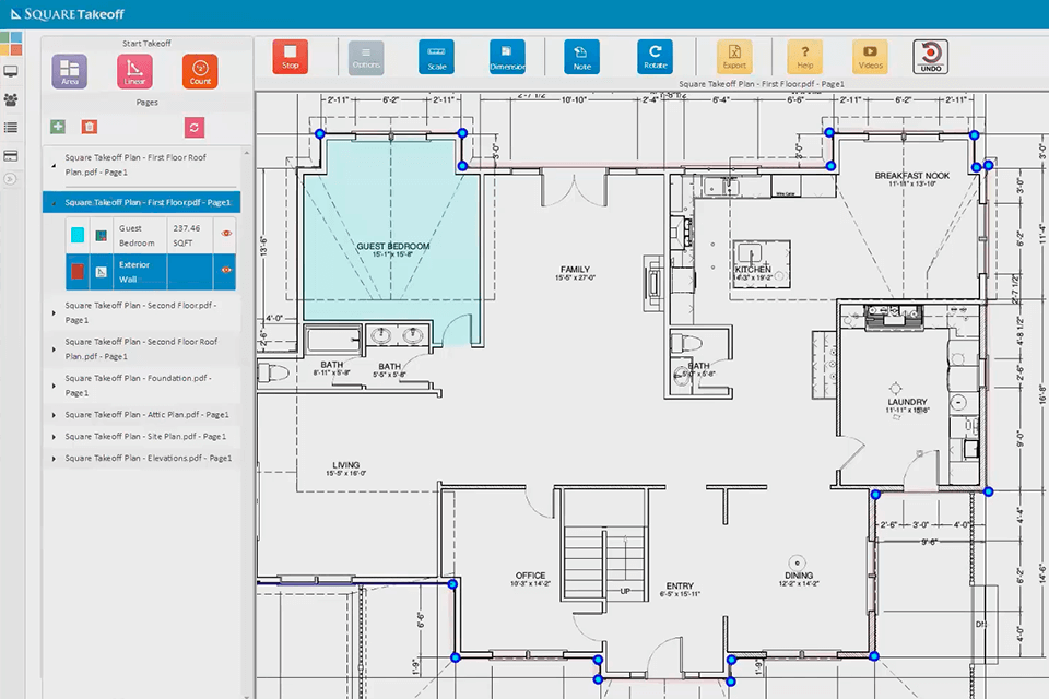 construction takeoff software itu file