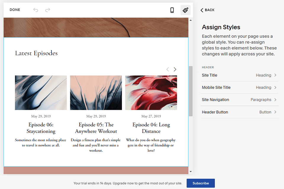 squarespace webflow alternative interface