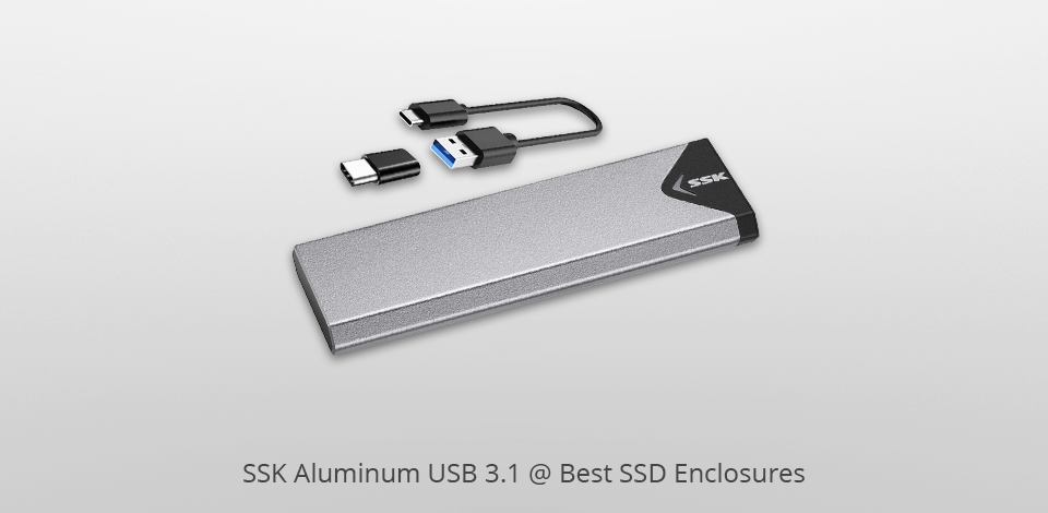 ssk aluminum usb 3.1 ssd enclosure