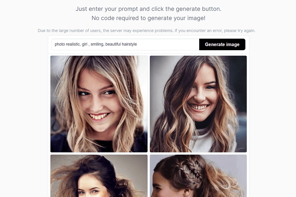 stable diffusion ai profile picture generator interface