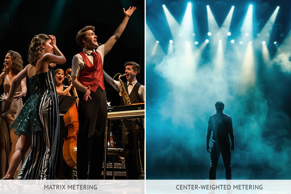 stage photography tips metering mode