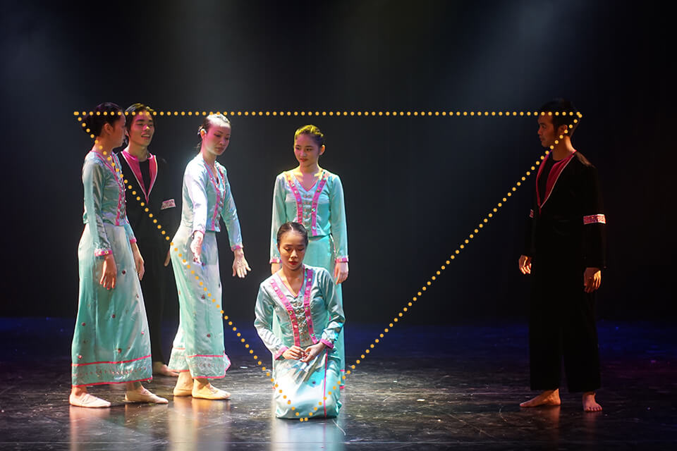 stage photography triangles